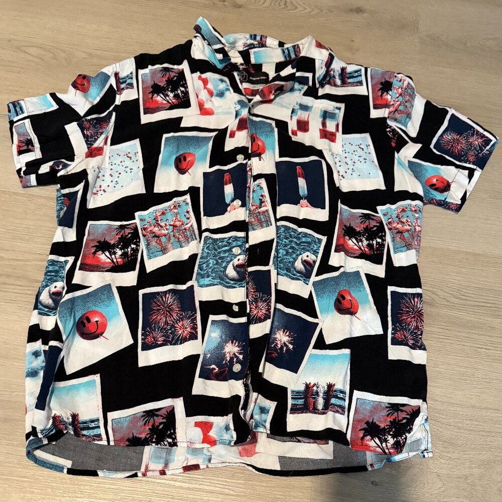 Fourth of July Themed Button Up